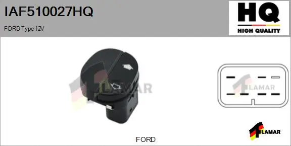 Switch, window regulator (IAF510027HQ)