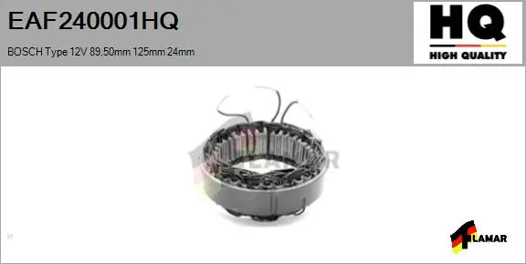 Stator, alternator (EAF240001HQ)