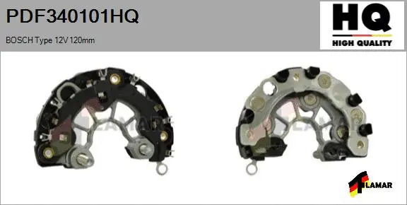 Rectifier, alternator (PDF340101HQ)