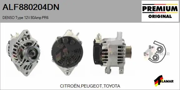 Alternator (ALF880204DN)