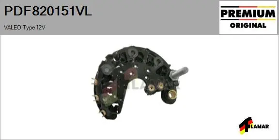 Rectifier, alternator (PDF820151VL)