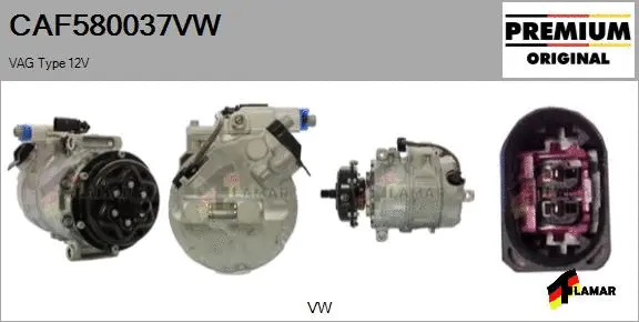 Compressor, air conditioning (CAF580037VW)
