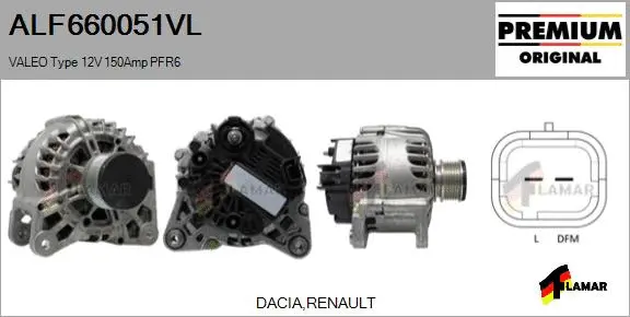 Alternator (ALF660051VL)