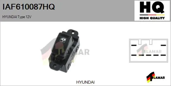 Switch, window regulator (IAF610087HQ)