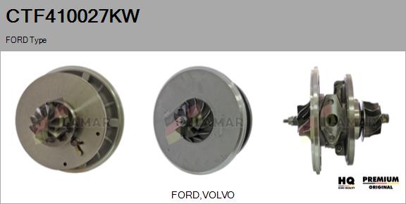 Core assembly, turbocharger (CTF410027KW)