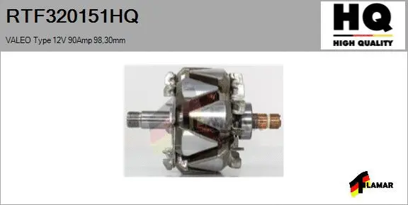 Rotor, alternator (RTF320151HQ)