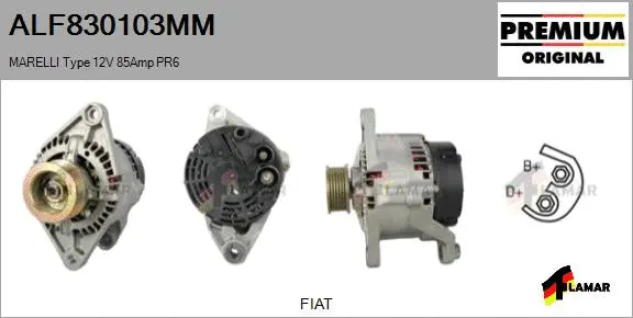 Alternator (ALF830103MM)