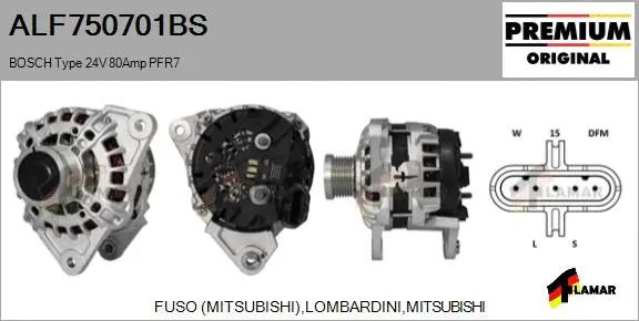 Alternator (ALF750701BS)