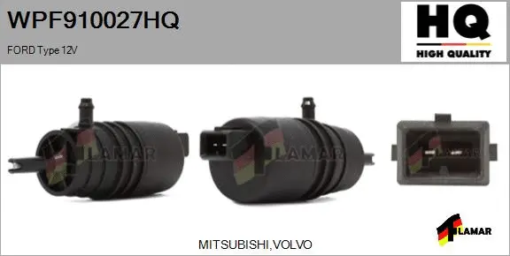 Washer Fluid Pump, window cleaning (WPF910027HQ)