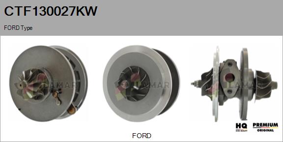 Core assembly, turbocharger (CTF130027KW)