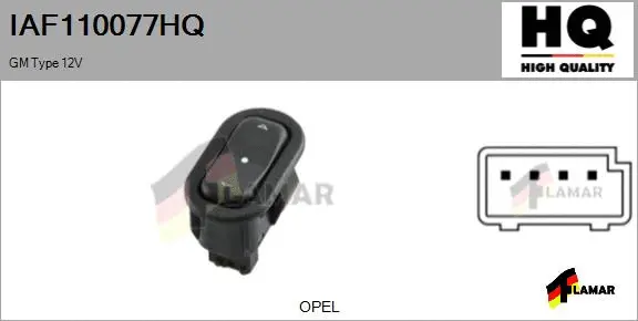 Switch, window regulator (IAF110077HQ)