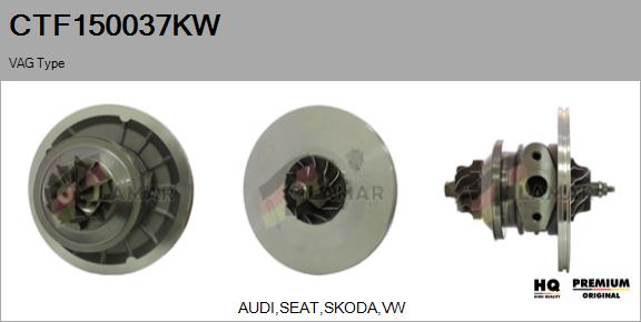 Core assembly, turbocharger (CTF150037KW)