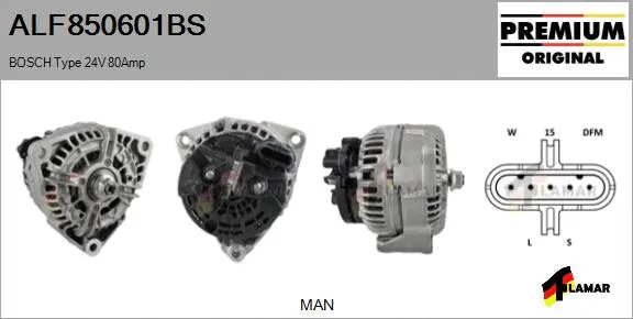 Alternator (ALF850601BS)