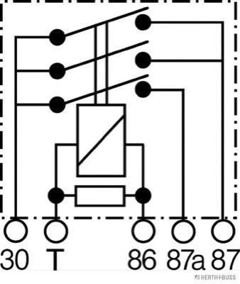 Relay, fuel pump (75614616)