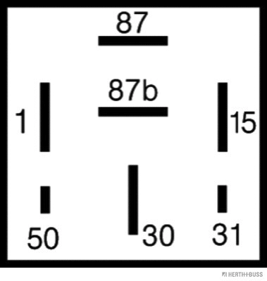 Relay, fuel pump (75614042)