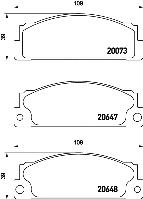 Brake Pad Set, disc brake (MDB1203)