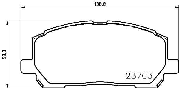Brake Pad Set, disc brake (MDB2211)