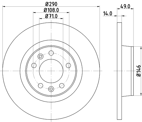 Brake Disc (MDC1836)