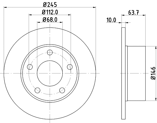 Brake Kit, disc brake (MDK0039)