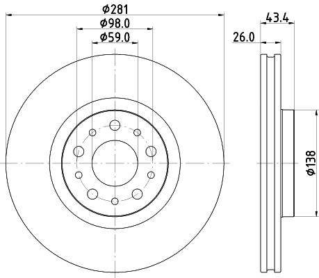 Brake Disc (MDC2877C)
