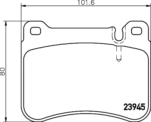 Brake Pad Set, disc brake (MDB2775)