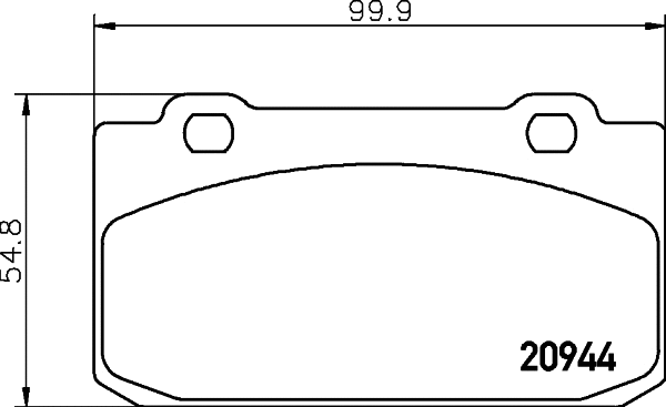 Brake Pad Set, disc brake (MDB1299)