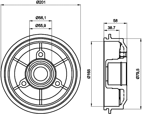Brake Drum (MBD026)