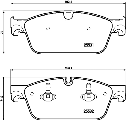 Brake Pad Set, disc brake (MDB3268)