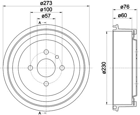 Brake Drum (MBD003)