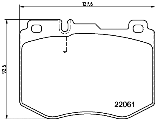 Brake Pad Set, disc brake (MDB4037)