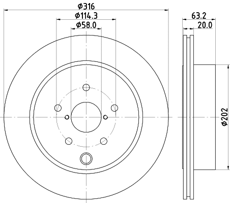 Brake Disc (MDC2398)