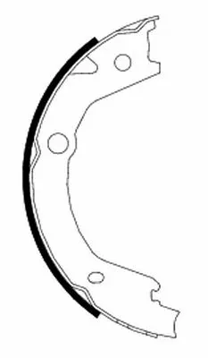 Brake Shoe Set, parking brake (MFR623)