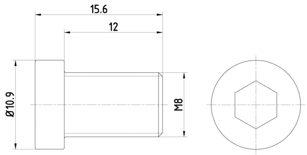 Bolt, brake disc (TPM0009)