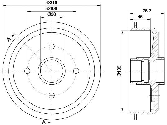 Brake Drum (MBD005)