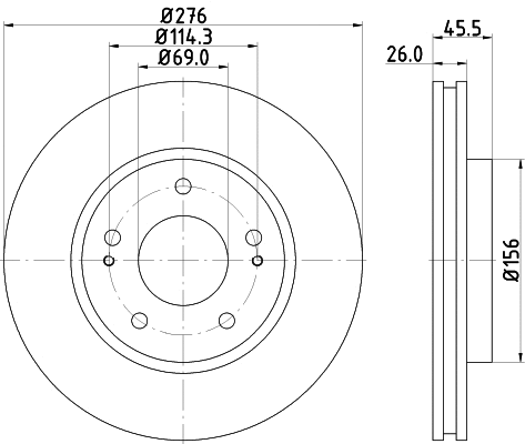 Brake Disc (MDC2119)
