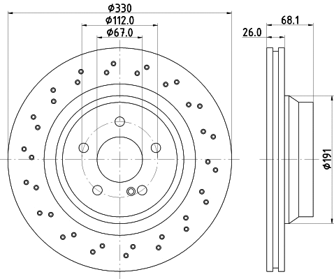 Brake Disc (MDC1789)