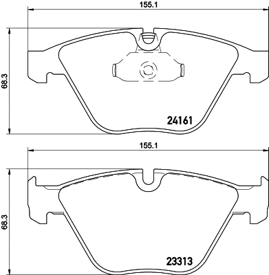 Brake Pad Set, disc brake (MDB3133)