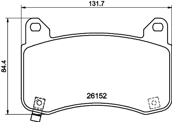 Brake Pad Set, disc brake (MDB4287)