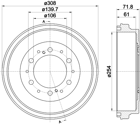 Brake Drum (MBD351)