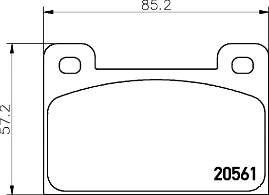 Brake Pad Set, disc brake (MDB1165)