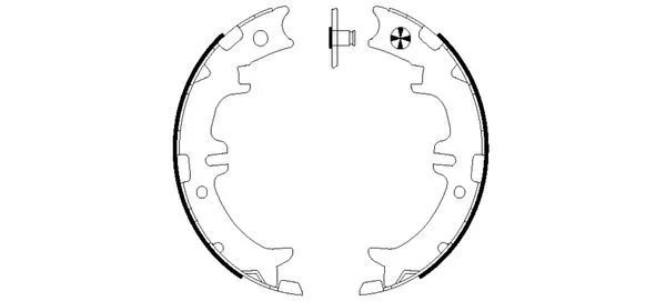 Brake Shoe Set, parking brake (MFR611)