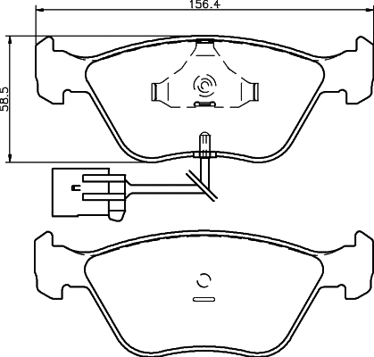 Brake Pad Set, disc brake (MDB1810)