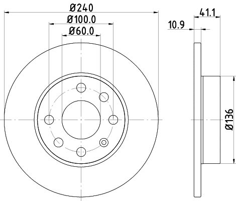 Brake Kit, disc brake (MDK0149)