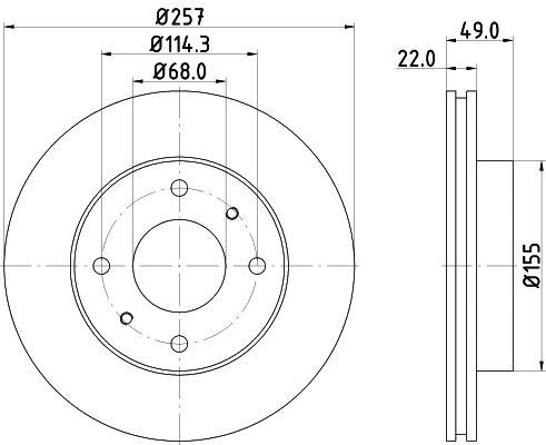 Brake Kit, disc brake (MDK0114)