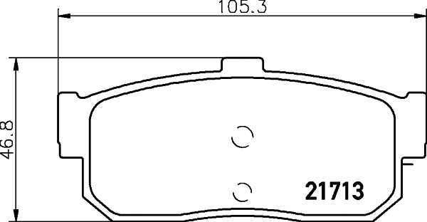 Brake Pad Set, disc brake (MDB1501)