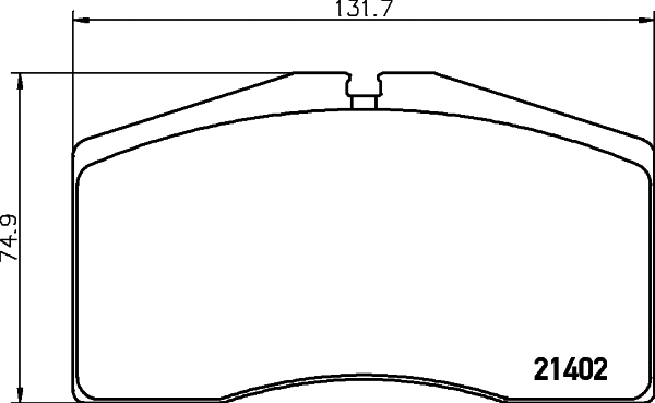 Brake Pad Set, disc brake (MDB1860)