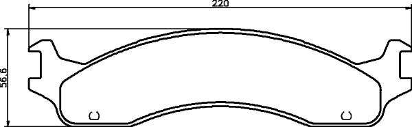 Brake Pad Set, disc brake (MDB2169)