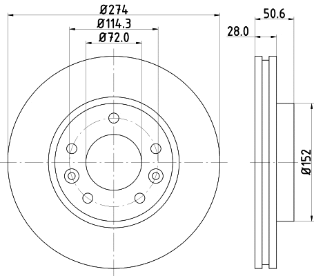 Brake Disc (MDC2776C)