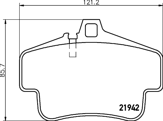 Brake Pad Set, disc brake (MDB2038)