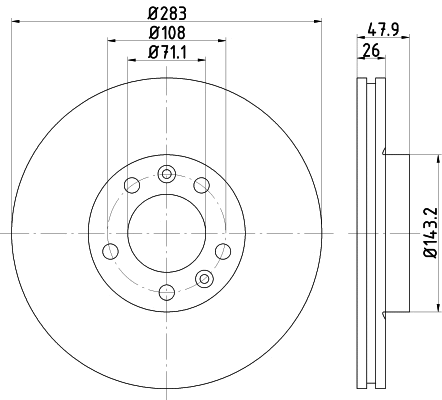 Brake Disc (MDC1687)